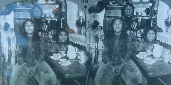 An Eskimo Family at Fort Magnesia, Cape Sabine, Ellsmere Island