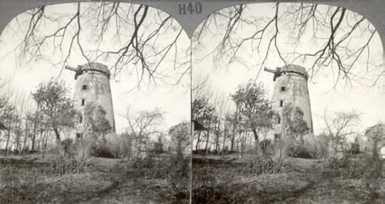 Historic Windmill Where La Salle is Said to Have Come To Grind Corn, Near Montreal