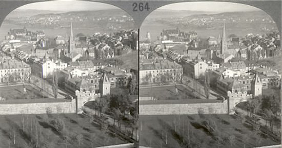 Quebec from Tower of the Parliament Buildings, Looking Across the St. Lawrence to Levis