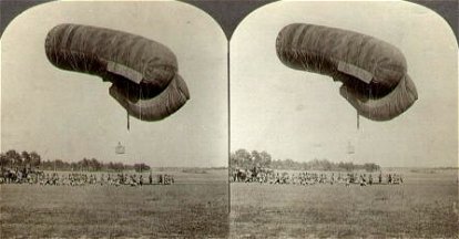 Hauling Down Dirigible Balloons for Officer's Report