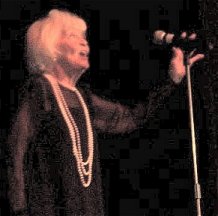 Penny 93, singing on stage El Portal Theatre. North Hollywood. Nov. 2001 ~ photo by Steve Schalchlin