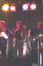 Robin Hillman with the horn section