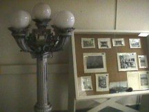 Photo Display and Antique Lamp Post