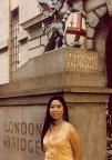 Sue-On on London Bridge between sessions