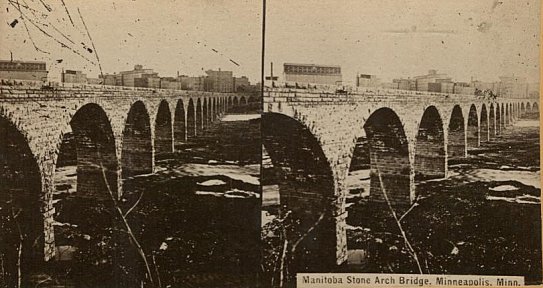 Manitoba Stone Arch in Minneapolis, Minnesota