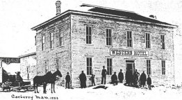 Western Hotel in Carberry 1883