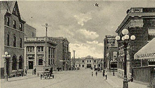 Tenth Street and CPR depot 1910