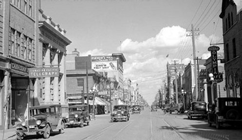 Downtown Brandon 1937 ~ CPR Archives