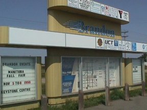 Brandon Welcome Sign & Directory on Trans-Canada Highway East