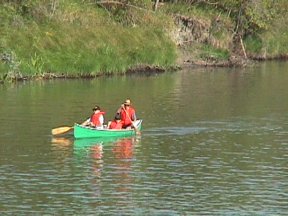 Canoeing On The River