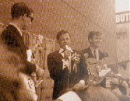 Chad and Randy on stage with Bobby Curtola