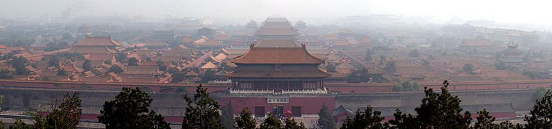 Forbidden City, viewed from Jingshan Hill to the north