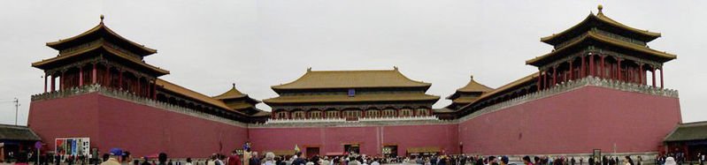 eridian Gate Front Entrance in the Forbidden City, Bejing