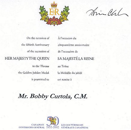 Golden Jubilee Certificate