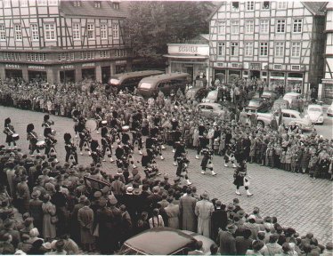 On tour of Canadian Army bases in Germany 1955