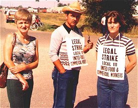 On Strike 1983 ~ Walking the Burns Meats picket line
