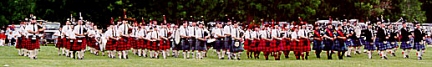 Massed bands in Selkirk MB