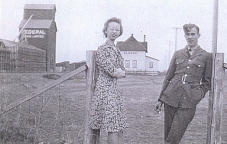 Eleanor and Lorne Hillman - Federal Grain Elevator - CNR Station