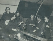Gordon Hillman: 4th from left: RCAF England
