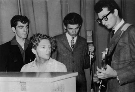 Don Everly with  Jerry Lee Lewis and Buddy Holly