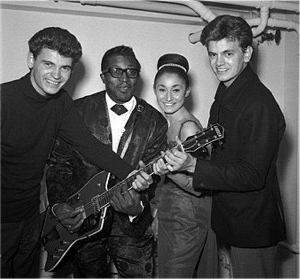 WB with Bo Diddley and Julie Grant