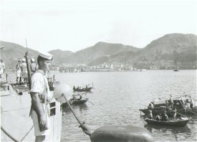 Norman Rattray: Sentry Duty on the Prince Robert docked at Kowloon
