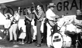 The Federal Grain Train on stage