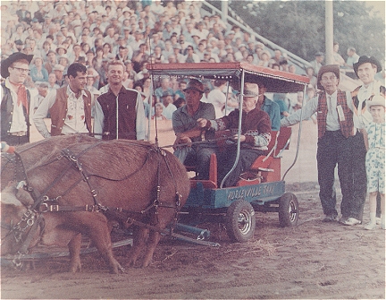 Russ and Western Union and Hurleyville Taxi at Austin Threshermen's Reunion