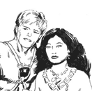 Bill and Sue-On Hillman sketch by Tom Yeates