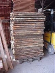 Hundreds of pallets of wood in the drying area - much of the seasoning takes 30 years.