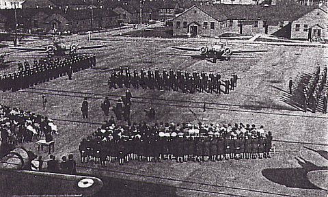 A typical parade which we endured often