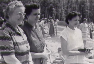 Nanny, mother, Mary, Andy's Wife - June 1955
