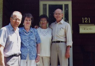 Mother's Sister's son: John Barlow and friend visiting the Spacks