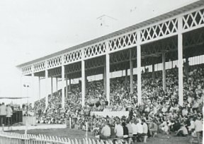 Typical fairgrounds grandstand