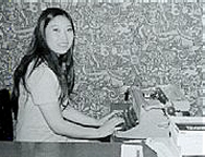 Sue-On filling in as Century 21 receptionist