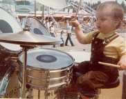 Ja-On on drums at the Provincial Exhibition