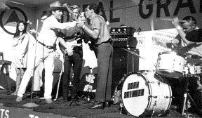 The Federal Grain Train on stage