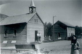 Old school house museum on way to Peace River