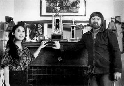 Entertainers of the Year Trophy displayed on Maple Grove Mantle