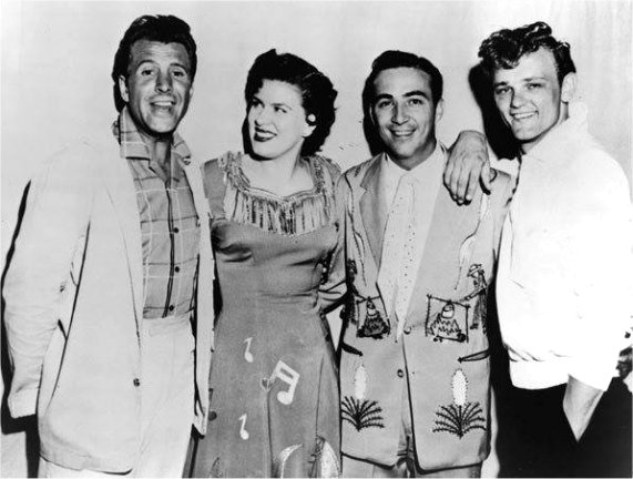 Patsy with Ferlin Husky and Faron Young