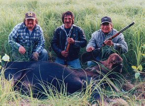 Three Moose Hunters