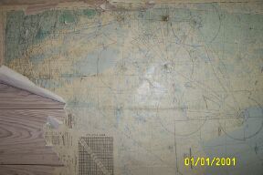 Flight plan map on Puk wall