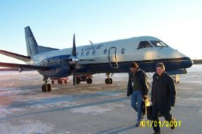 Calm Air SAAB on the tarmac