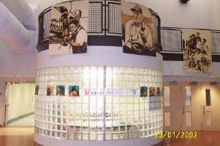 Foyer of SAKASTEW Aboriginal Education Complex: Pukatawagan