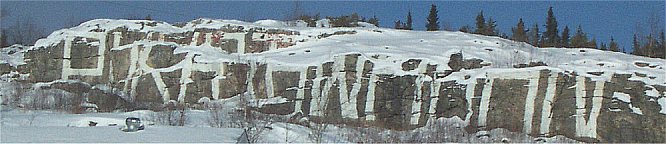 The Pukatawagan Hollywood Sign