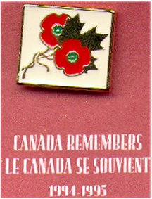 Canada Remembers - Poppy Pin