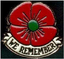 Strathclair Legion Remembrance Day Poppy Pin
