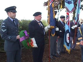 [5] Legion and Air Force Representatives Preparing for Wreath Laying