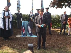[9] Legion Chairman Robert Selby Conducts the Memorial Dedication