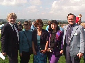 [12] Bill and Vic with Daughters of the Doctor Who Attended the Crash Site in 1945